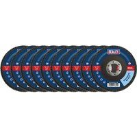 Sealey Zirconium 60 Grit Flap Grinding Discs Ø115mm Ø22mm Bore 10 Pieces