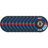 Sealey Zirconium Flap Discs, Size/Bore; Ø115/Ø22mm, 40Grit - Pack of 10 - FD1154010