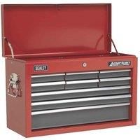 Topchest 9 Drawer with Ball-Bearing Slides - Red/Grey