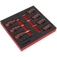 Sealey AK4371 Stubby Screwdriver Set 17pc GripMAX®