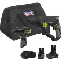 STP23 Sealey CP108VCOMBO4 2x SV10.8 Series Rotary Hammer Drill & Impact Driver
