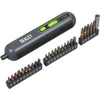 Sealey 4V Cordless Screwdriver with 25pc Bit Set - CP4VSD
