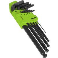 Siegen By Sealey 9pc Long Ball-End Allen Key Hex Set - S01093