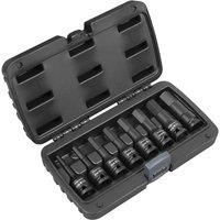 Sealey Premier 8pc 1/2"Sq Drive Hex Impact Socket Bit Set - Imperial - AK5600