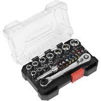 Sealey Socket & Bit Set 1/4"Sq Drive Colour-Coded 31pc - AK2111