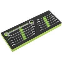 Siegen by Sealey 12pc Combination Ratchet Spanner Set - S0634