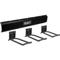 Sealey 3 Closed End Hook Storage Rail Wall Mounting - APHKIT7
