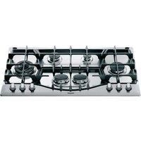Hotpoint PHC961TSIXH 87cm Six Burner Gas Hob Stainless Steel With Cast Iron Pan Stands