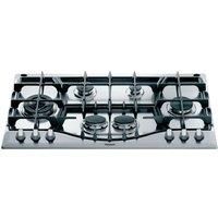 Hotpoint PHC961TSIXH 87cm Six Burner Gas Hob Stainless Steel With Cast Iron Pan Stands