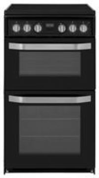 Hotpoint HD5V93CCB 50cm Double Oven Electric Cooker With Ceramic Hob  Black