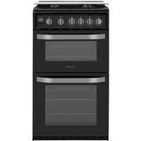 Hotpoint HD5G00CCBK 50cm Double Oven Gas Cooker  Black