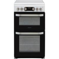 Hotpoint HD5V93CCW/UK Ceramic Electric Cooker with Double Oven - White - A Rated - HD5V93CCWUK