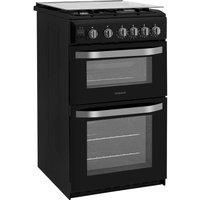 Hotpoint HD5G00CCBK/UK Gas Cooker with Full Width Gas Grill - Black - A/B Rated