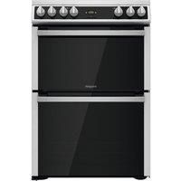 Hotpoint HDT67V9H2CX 60cm Electric Cooker in St St Double Oven Ceramic