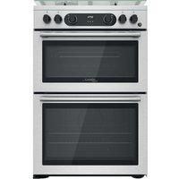 Hotpoint CD67G0CCX 60cm Gas Cooker in St Steel Twin Cavity Oven Gas Ho