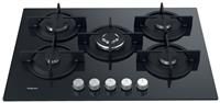 Hotpoint Hotpoint Hgs72Sbk 73Cm BuiltIn Gas On Glass Hob  Black