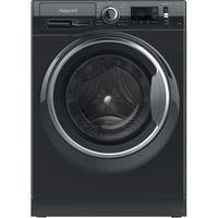 Hotpoint ActiveCare NM11 946 BC A UK N Freestanding Washing Machine, 9kg load, rpm, Black