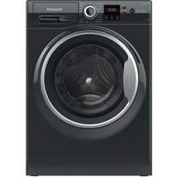 HOTPOINT NSWR 845C BS UK N 8 kg 1400 Spin Washing Machine - Black, Black
