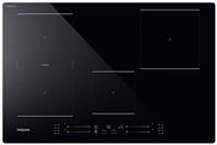 Hotpoint TS6477CCPNE 77cm Induction Hob in Black 4 Zone Flexi Duo Zone
