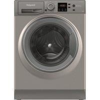 HOTPOINT Anti-Stain NSWM 1146 GG UK 11 kg 1400 Spin Washing Machine - Graphite, Silver/Grey