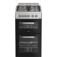 Hotpoint HDG5GDCX Gas Cooker with Gas Hob 50cm Free Standing Stainless Steel