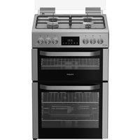 Hotpoint HDG6GDCX 60cm Gas Cooker - Stainless Steel, Stainless Steel