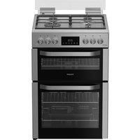 Hotpoint HDG6GDCWX Gas Cooker 60cm Free Standing Stainless Steel New