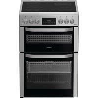 Hotpoint HDE6VDCASX 60cm Electric Double Cooker - Stainless Steel