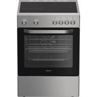 Hotpoint H6V5KMX/UK 60cm Free Standing Electric Cooker with Ceramic Hob