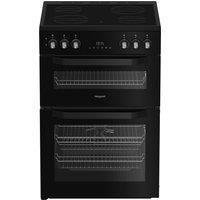 Hotpoint Hde6Vdb1 - Electric Double Cooker - Black