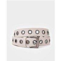 Mint Velvet Beige Eyelet Leather Belt
