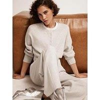 Mint Velvet Cotton Blend Cardigan - Grey