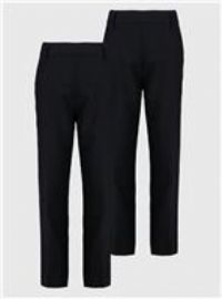 2 Pack Navy Woven Trousers 8 years