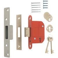 ERA Fire Rated 5 Lever Chrome Mortice Deadlock 76mm Case - 56mm Backset (944KR)