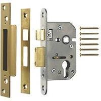ERA Polished Brass Euro Sashlock 65mm Case - 44mm Backset (443KR)