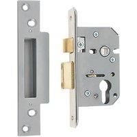 ERA Satin Silver Euro Sashlock 65mm Case - 44mm Backset (838KR)