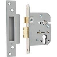 ERA Satin Silver Euro Sashlock 76mm Case - 56mm Backset (123KR)