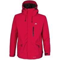 Trespass Mens Corvo Hooded Full Zip Waterproof Jacket/Coat (L) (Red)