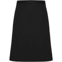 Premier Adults Unisex Fairtrade Mid-Length Apron / One Size Black RW3961