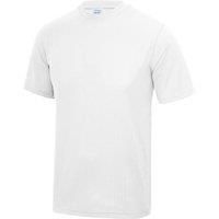 Just Cool Mens Performance Plain T-Shirt (4XL) (Arctic White)