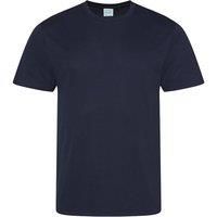 Just Cool Mens Performance Plain T-Shirt (4XL) (French Navy)
