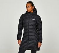 Berghaus Women/'s Nula Micro Insulated Long Jacket, 10, Black