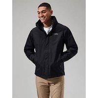Berghaus Men's RG Alpha 2.0 Shell Waterproof Jacket, Black/Black, XL