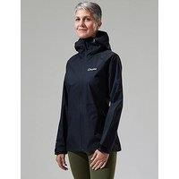 Berghaus Women/'s Deluge Pro Shell Rain Jacket, Durable, Breathable Coat, Black, 10