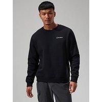 Berghaus Men/'s Logo Crew, Jet Black, L