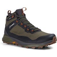 Berghaus Men/'s VC22 Multisport Gore-Tex Waterproof Fabric Mid Walking Hiking Boots, Dark Brown/Dark Green, 12