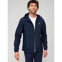 Lyle & Scott Men/'s Zip Through Hooded Jacket Dark Navy XXL