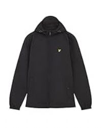 Lyle & Scott Mens Zip Through Hooded Jacket Jet Black 5XL