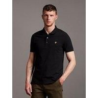 Lyle & Scott Men/'s Plain Polo Shirt Jet Black XL