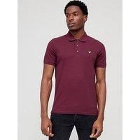 Lyle & Scott Plain Polo Shirt Burgundy XXL